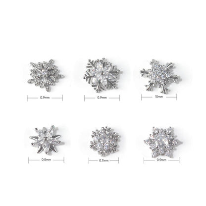 Snowflake Rhinestone Charms