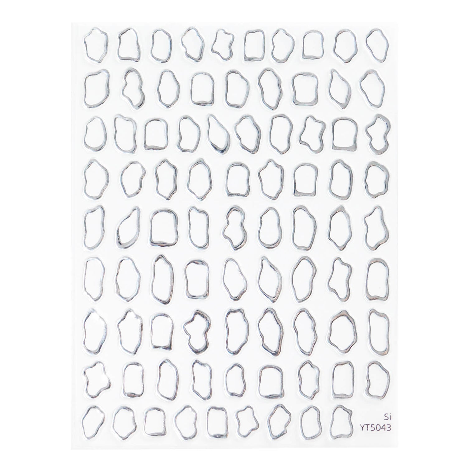 Nail Sticker-Silver Art