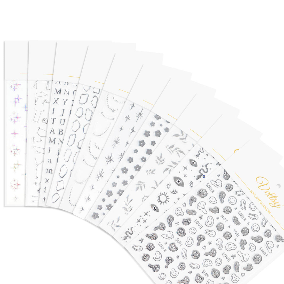 Nail Sticker-Silver Art