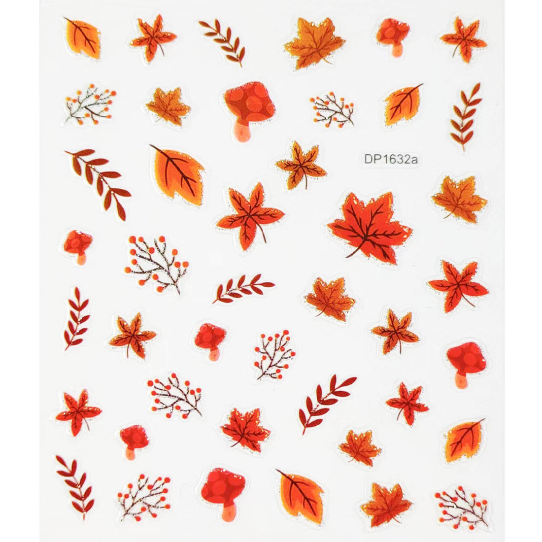 Autumn-maple-leaves-nail-art-2pcs-stickers