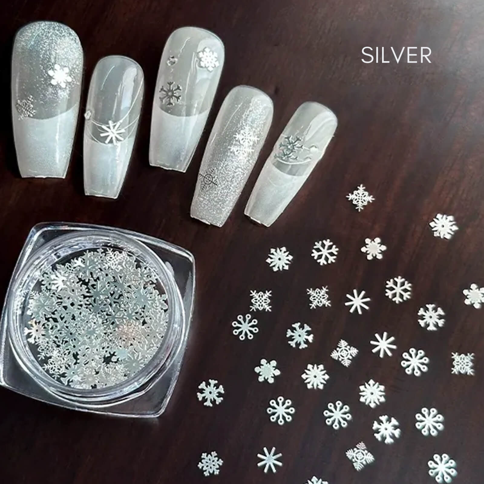 Christmas-Metal-Nail-Art-Glitters-silver