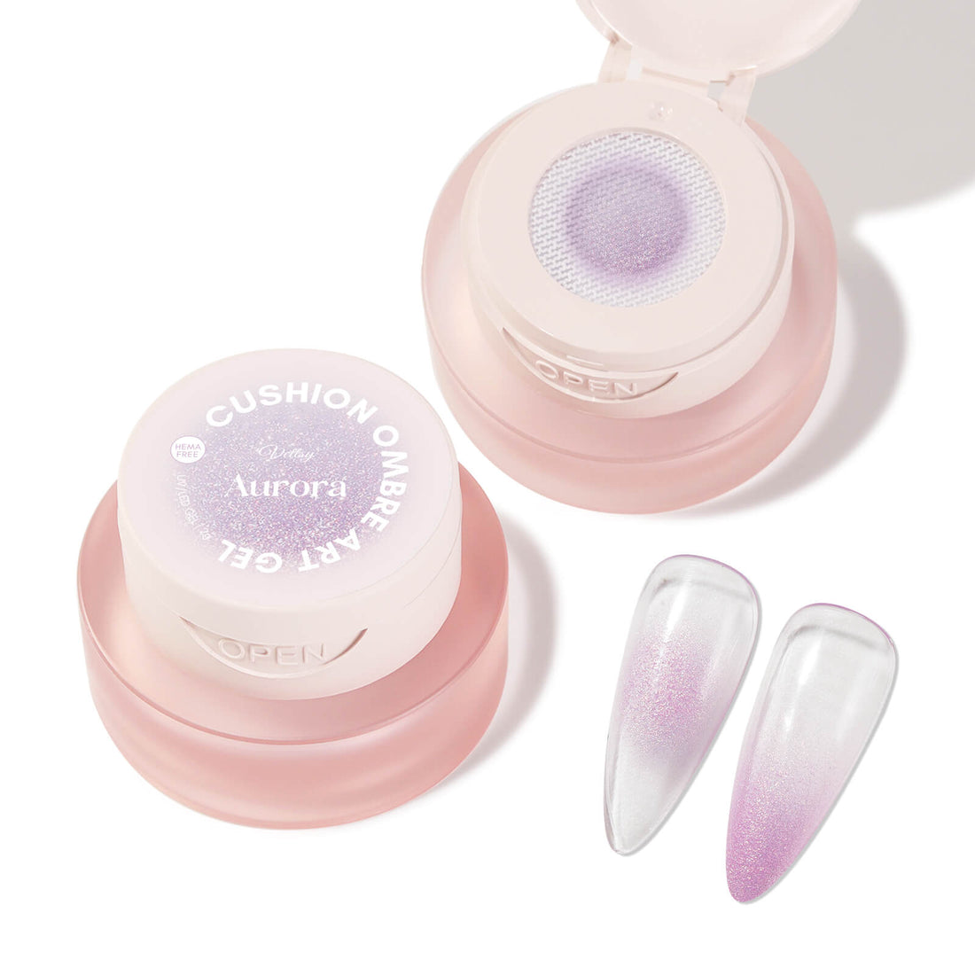 Cushion-Ombre-Art-Gel-purple-aurora-color