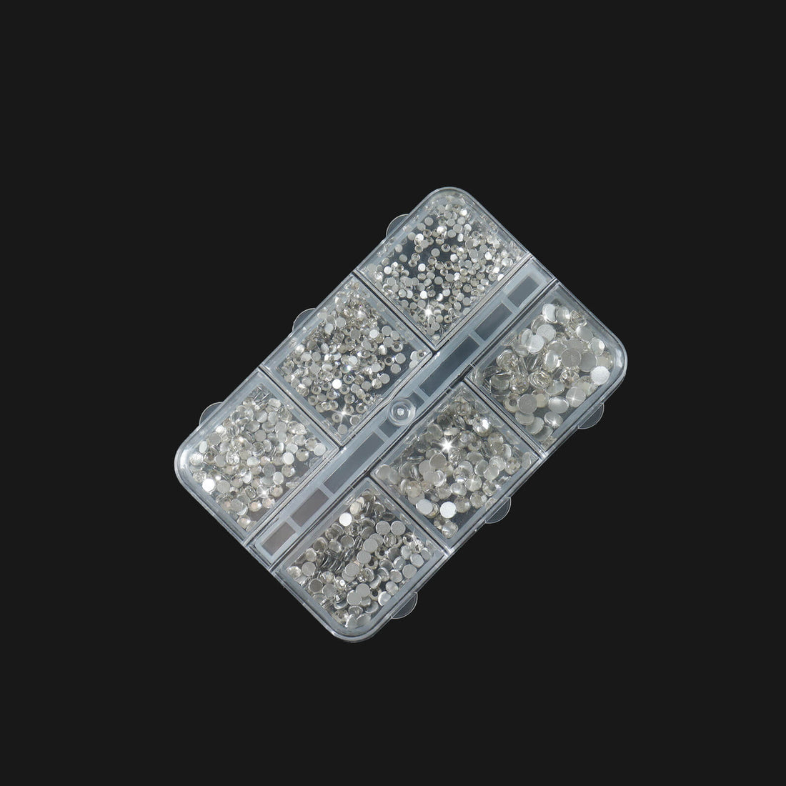 Flat-back-round-transparent-crystal-rhinestones