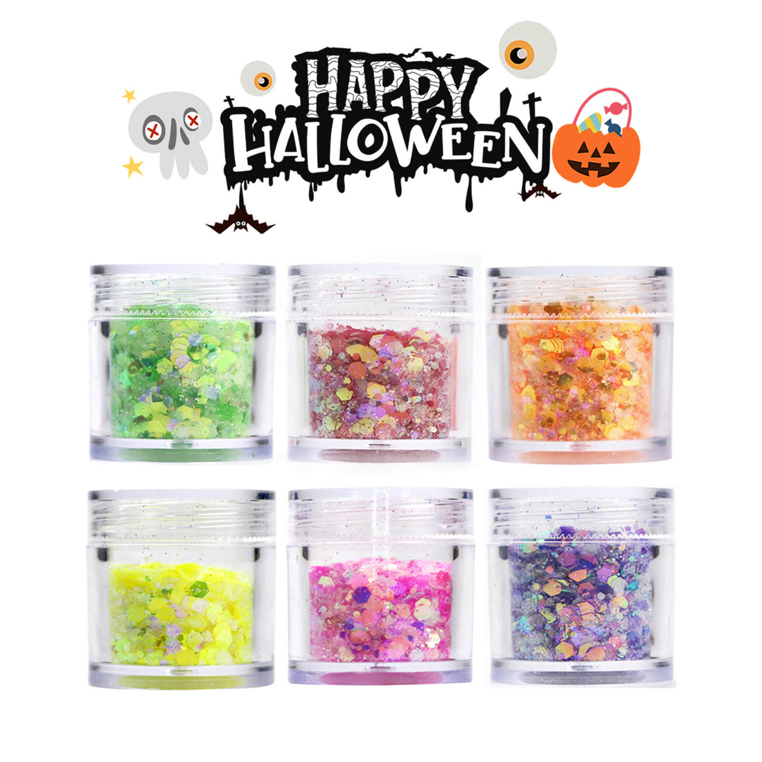 Halloween-luminous-nail-art-glitter-set