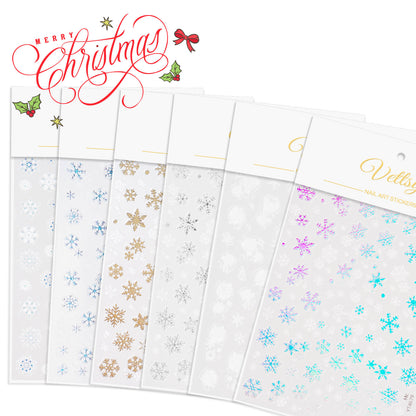 Nail Sticker Set-Metallic Snow
