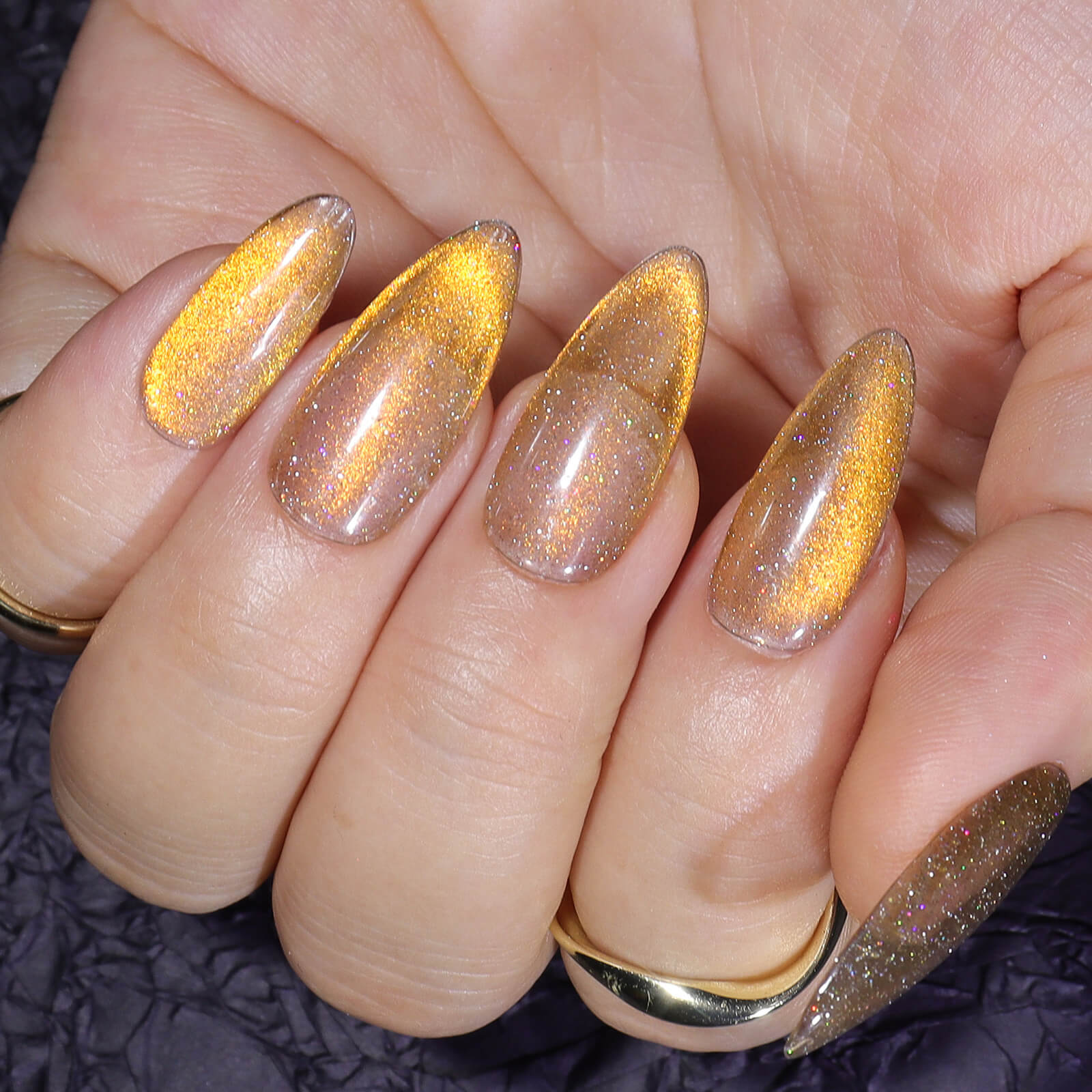 Vettsy Nail Art Foil Flakes-Gold