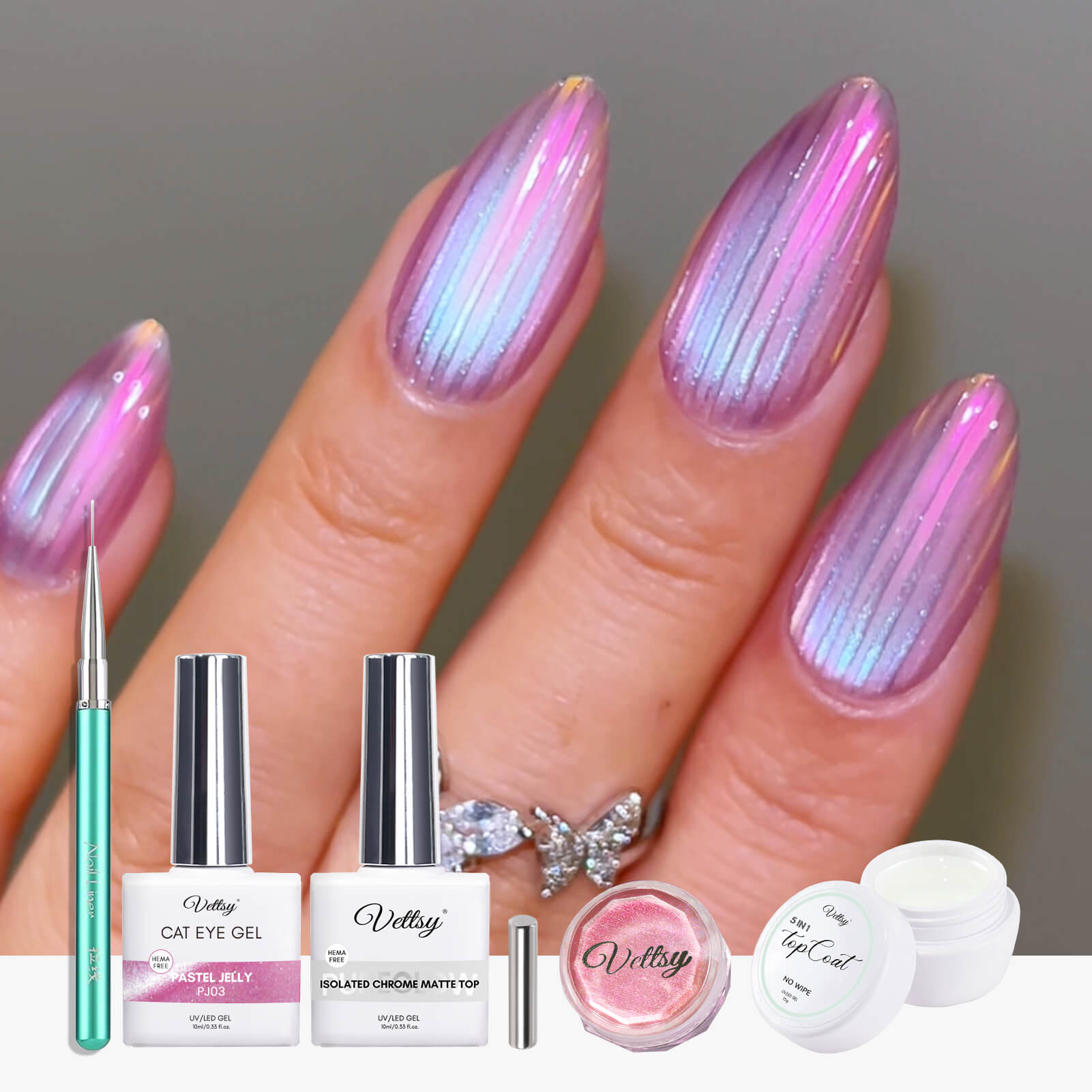 IG Nail Trend Set-Ribbed Glass