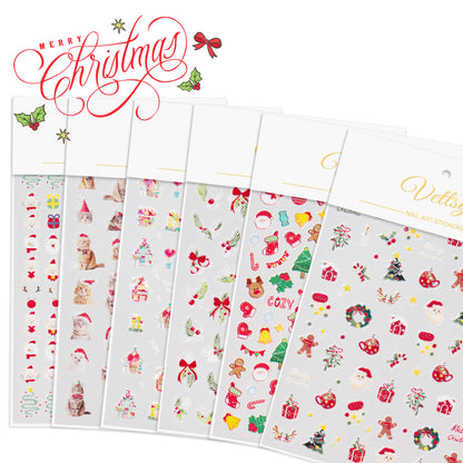 Nail Sticker Set-Santa