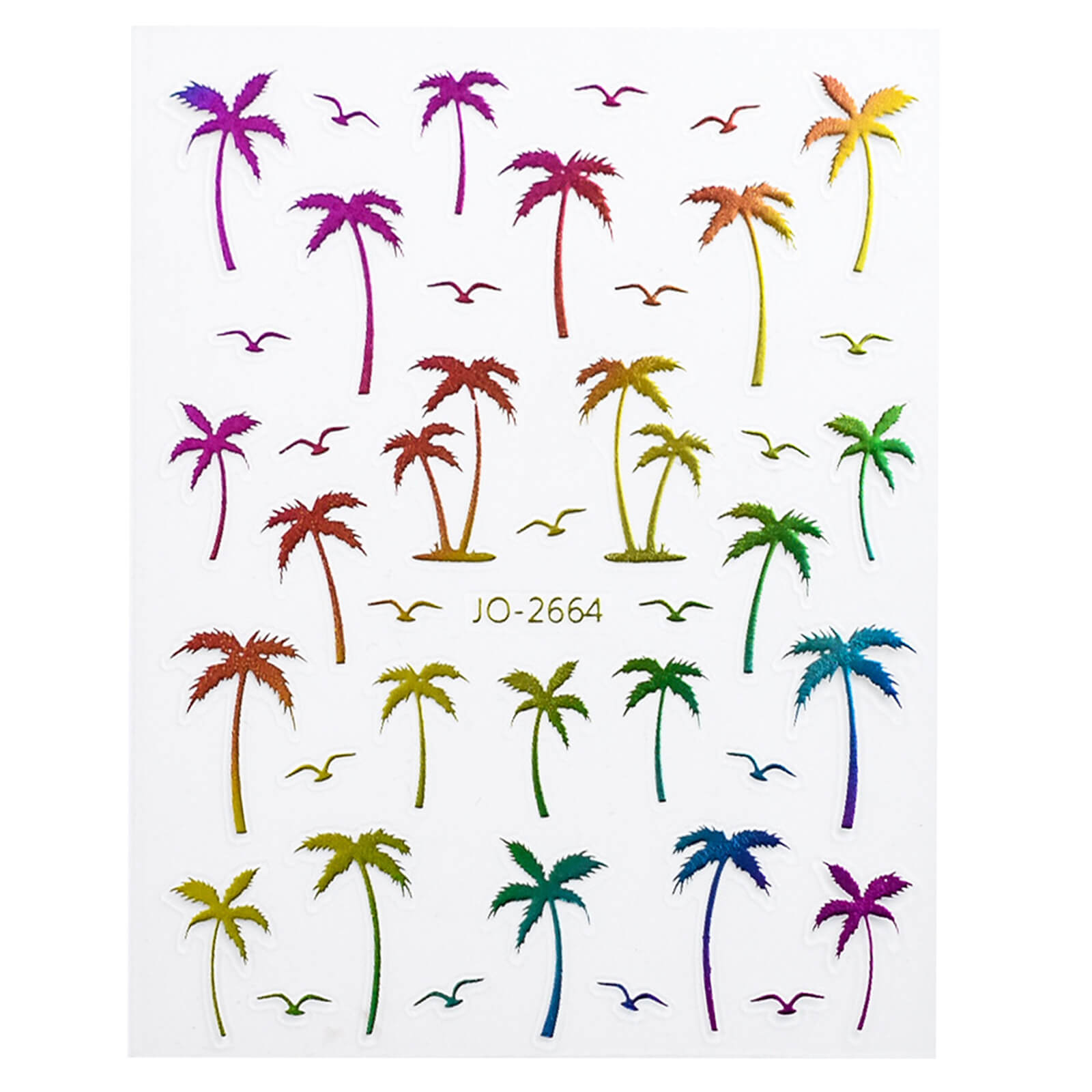 Self-adhesive-Nail-Art-Stickers-Palm-Tree-rainbow