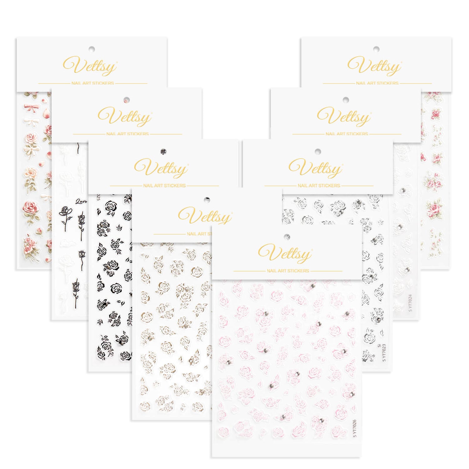 Self-adhesive-Nail-Art-Stickers-Set-Rose