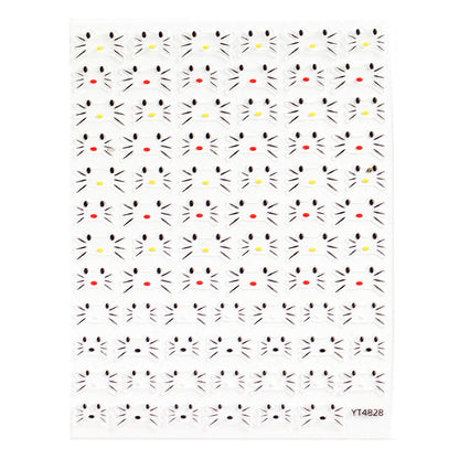 Self-adhesive-Nail-Art-Stickers-cat-face
