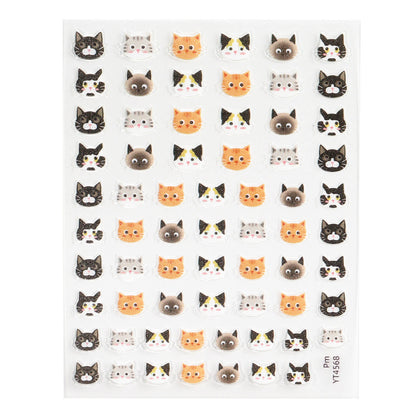 Self-adhesive-Nail-Art-Stickers-cats