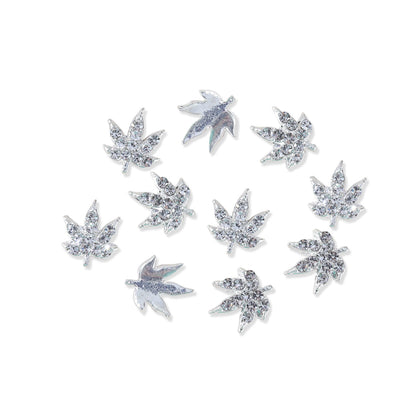 Silver-Metal-Maple-Leaf-Rhinestone-Nail-Art-charms-set