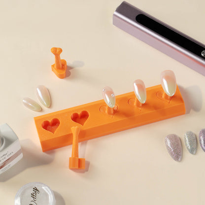 Vettsy-orange-nail-stand-set-display