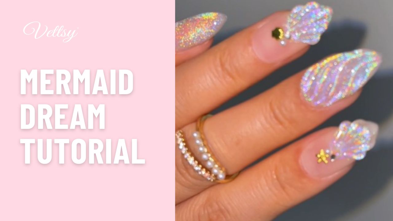 Laden Sie das Video: Vettsy Mermaid Dream Nail Set Step by Step Tutorial