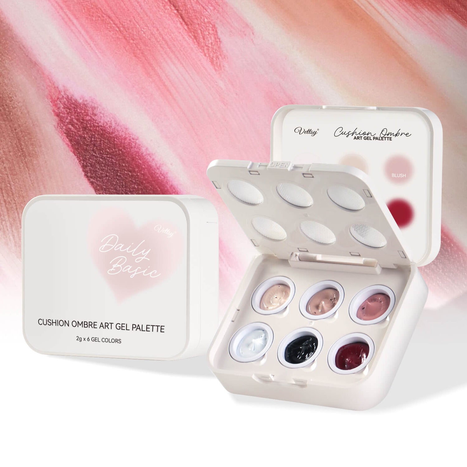 Cushion Ombre Art Gel Palette-Daily Basic