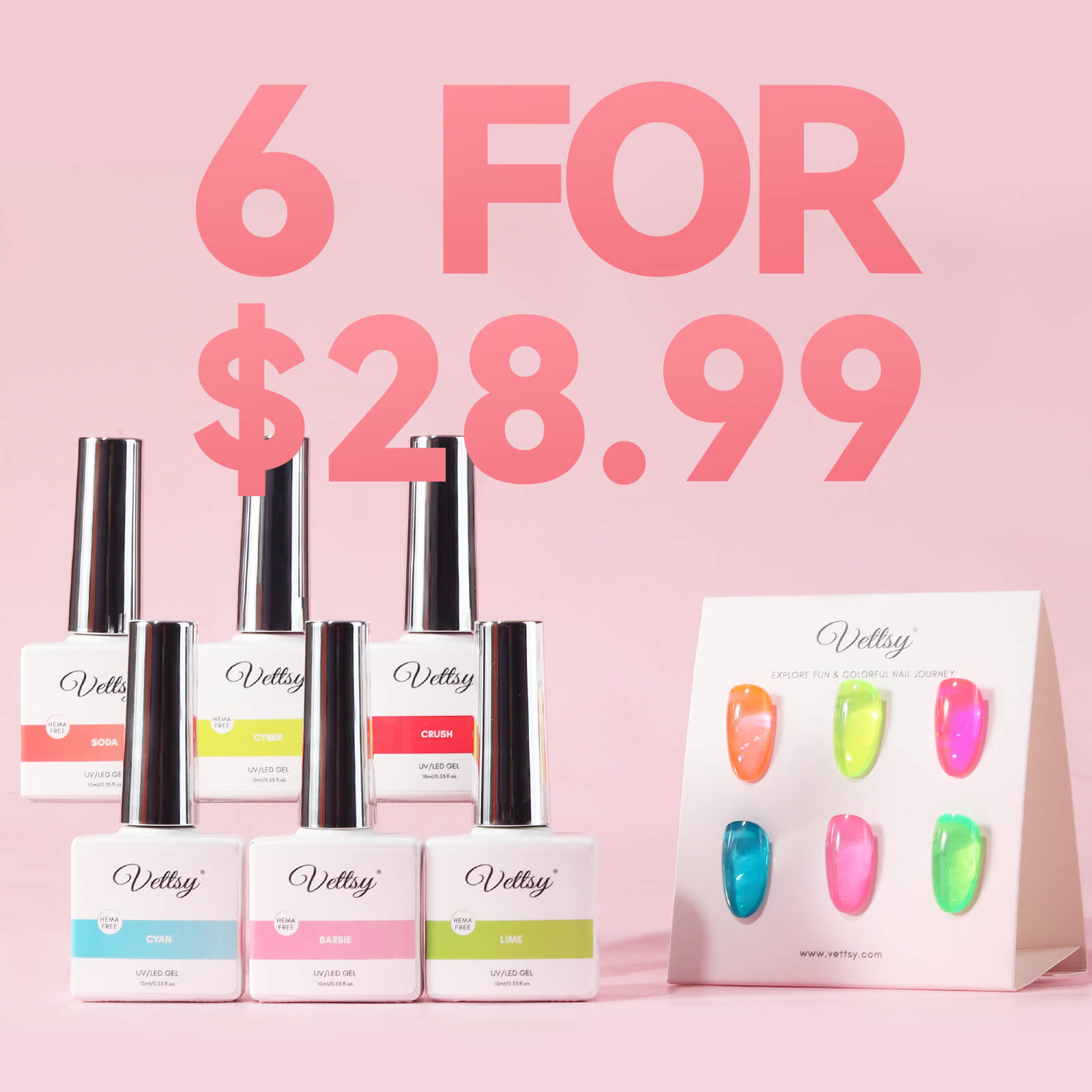 Gel Polish Set | Gel Nail Polish Collection | Vettsy