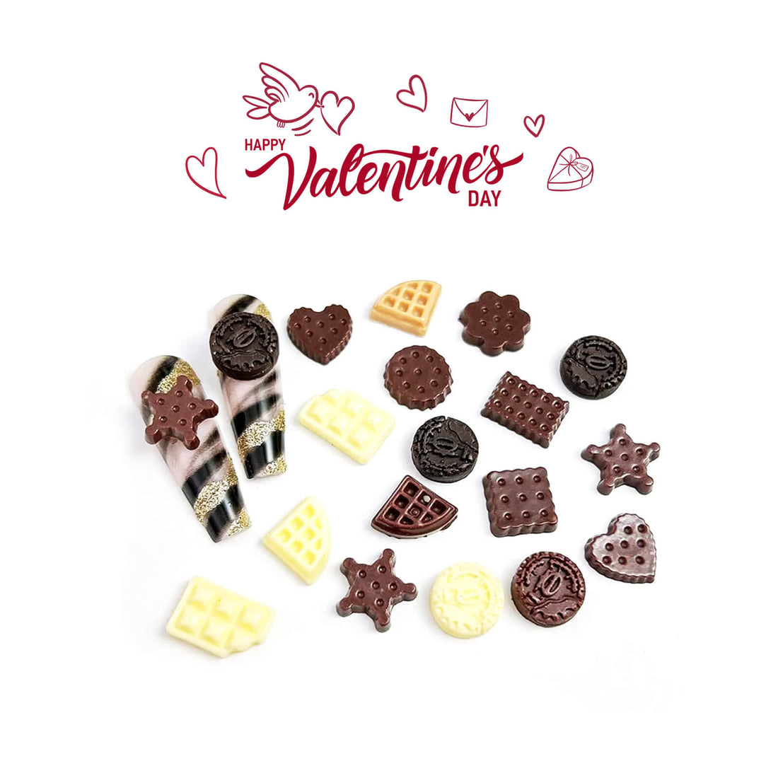 Juego de dijes Kawaii-Colorido