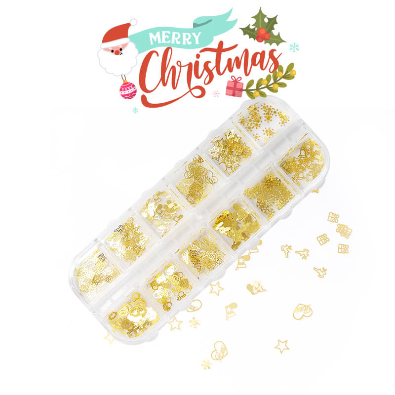 christmas-metal-flakes-holiday-gold-nail-charms