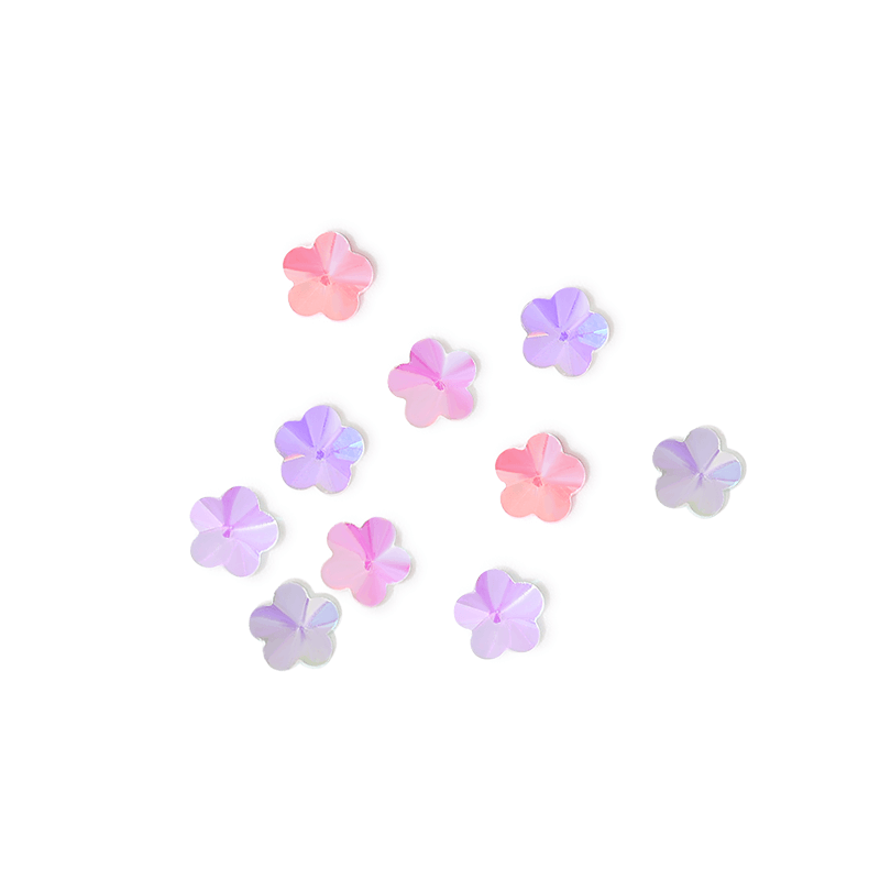 colorful-mini-macaron-nail-rhinestones-flower-show