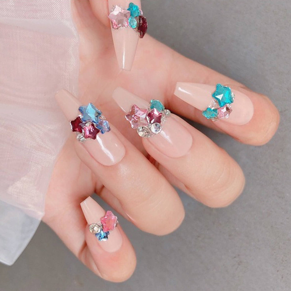 Mini Magic Rhinestone Colorful Macaron Mini Star Nail Art Rhinestones – Vettsy