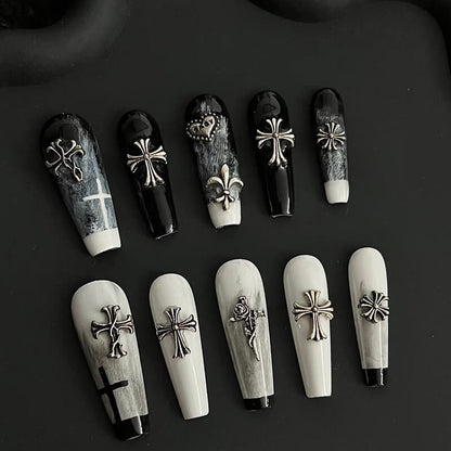 cross-metal-charms-set-nail-design-sho