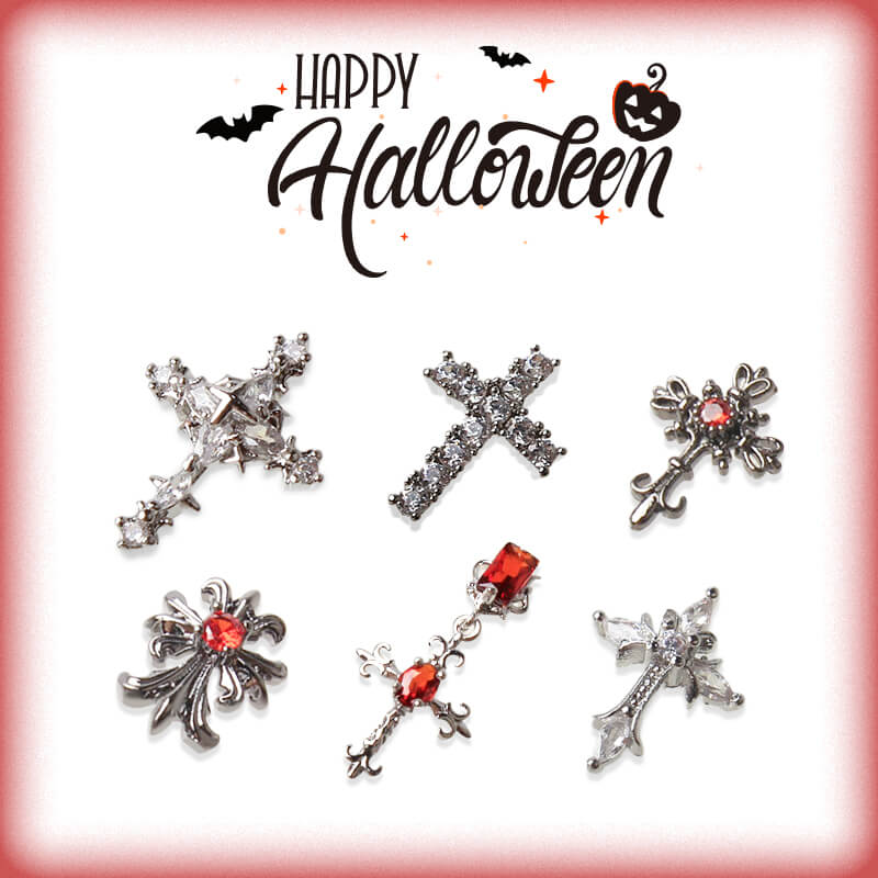 cross-rhinestone-charms-6pcs-set