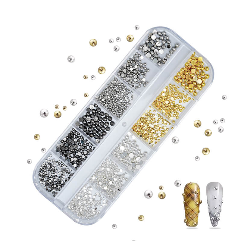 flatback-half-round-metal-beads-set