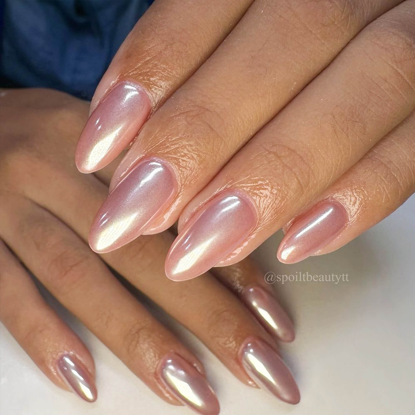 Chrome powder nails discount