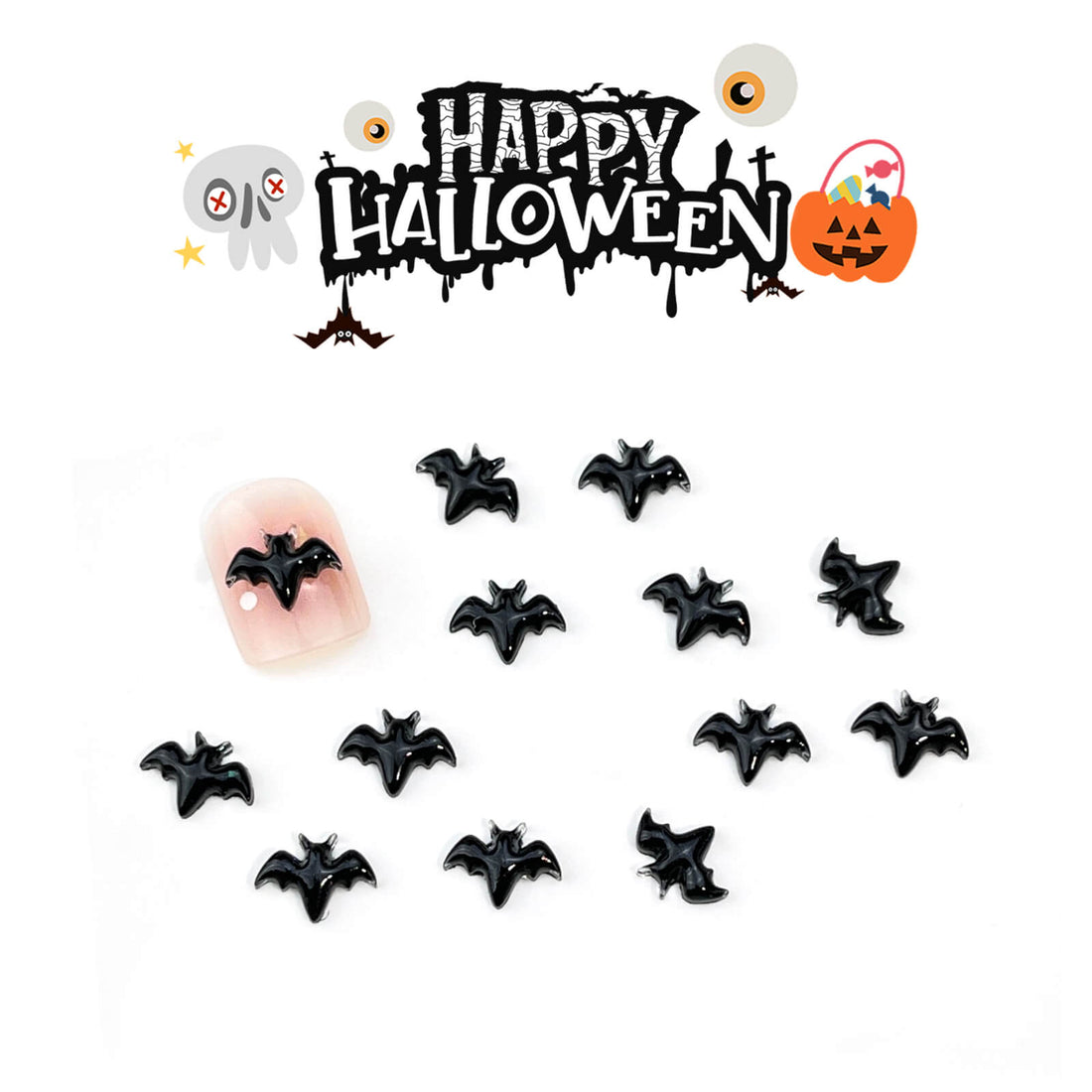halloween-black-bat-nail-art-charms-set