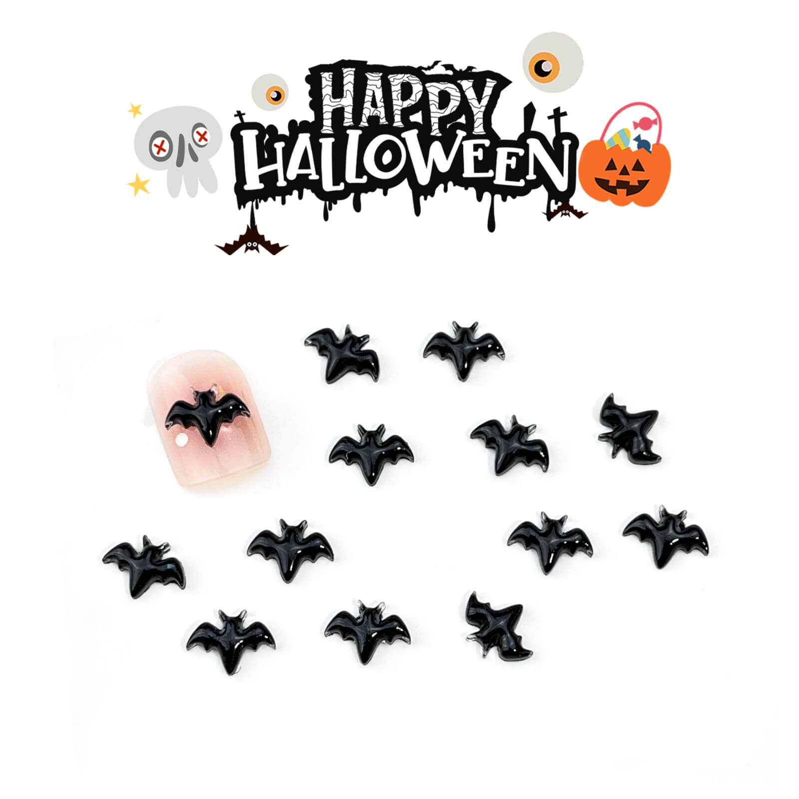 halloween-black-bat-nail-art-charms-set