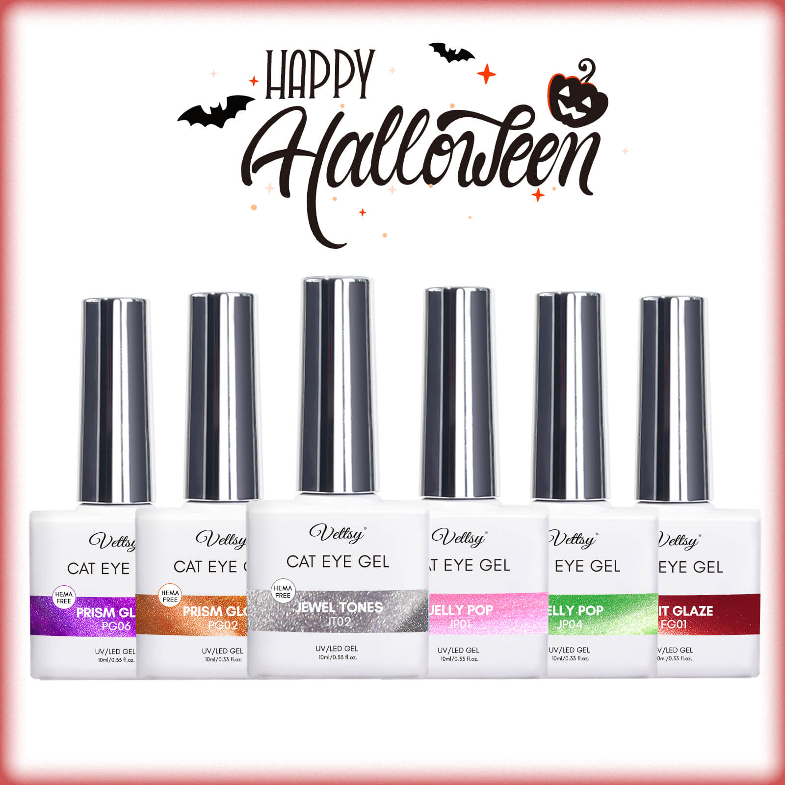 Halloween Cat Eye Gel Set