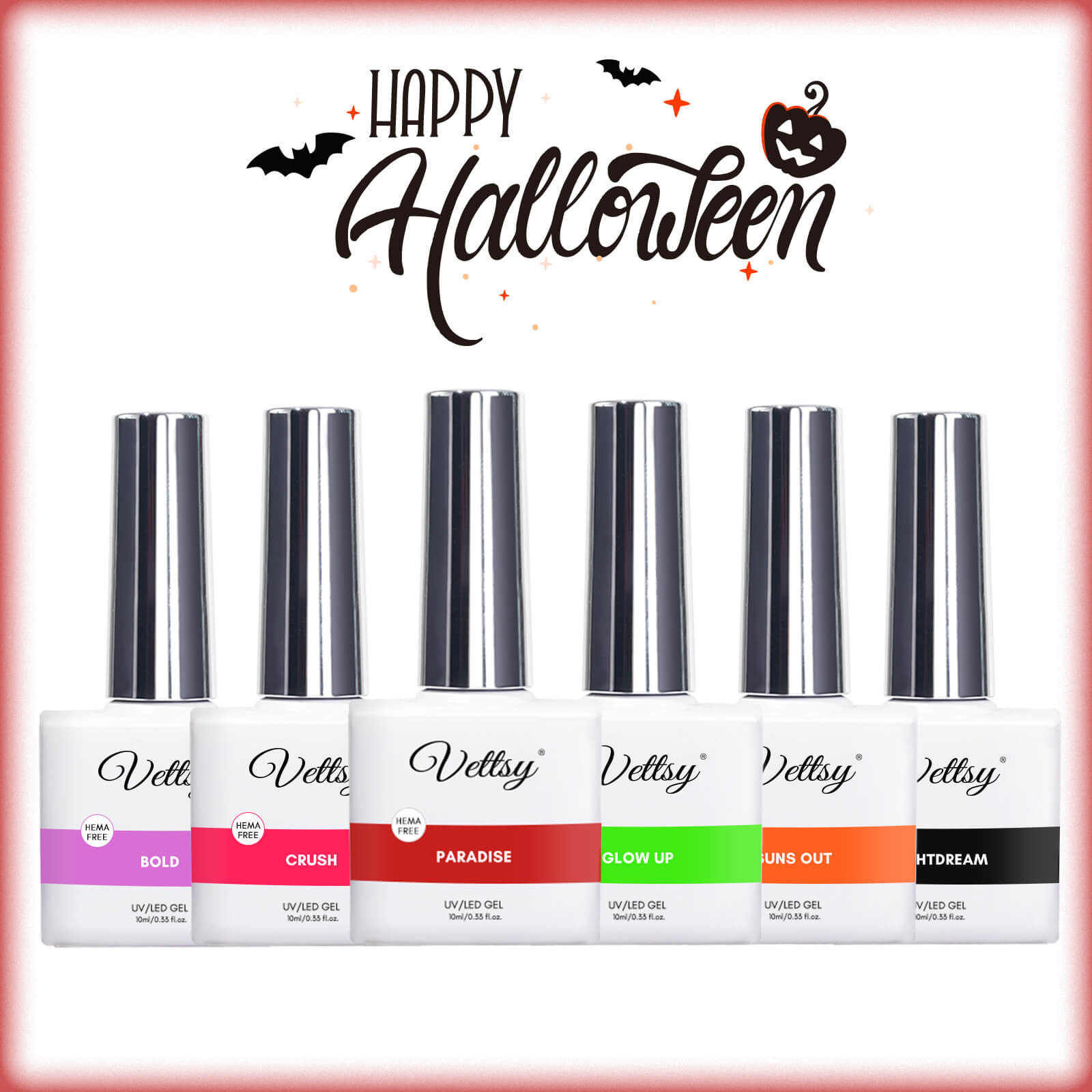 Hema-Free Gel Set-Halloween Cream