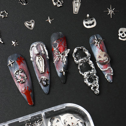 halloween-scary-nails-decorations-metal-nail-design