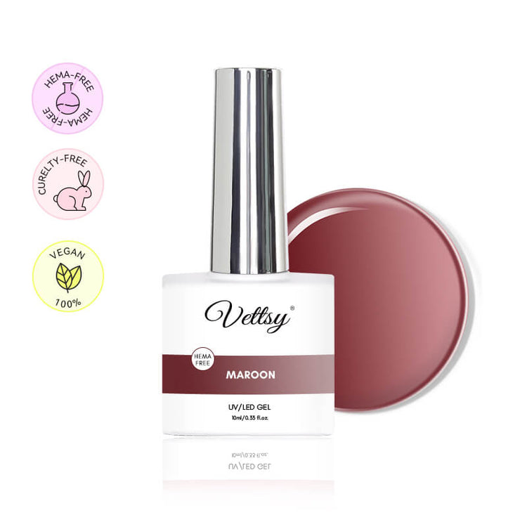 hema-free-gel-polish-Maroon-color