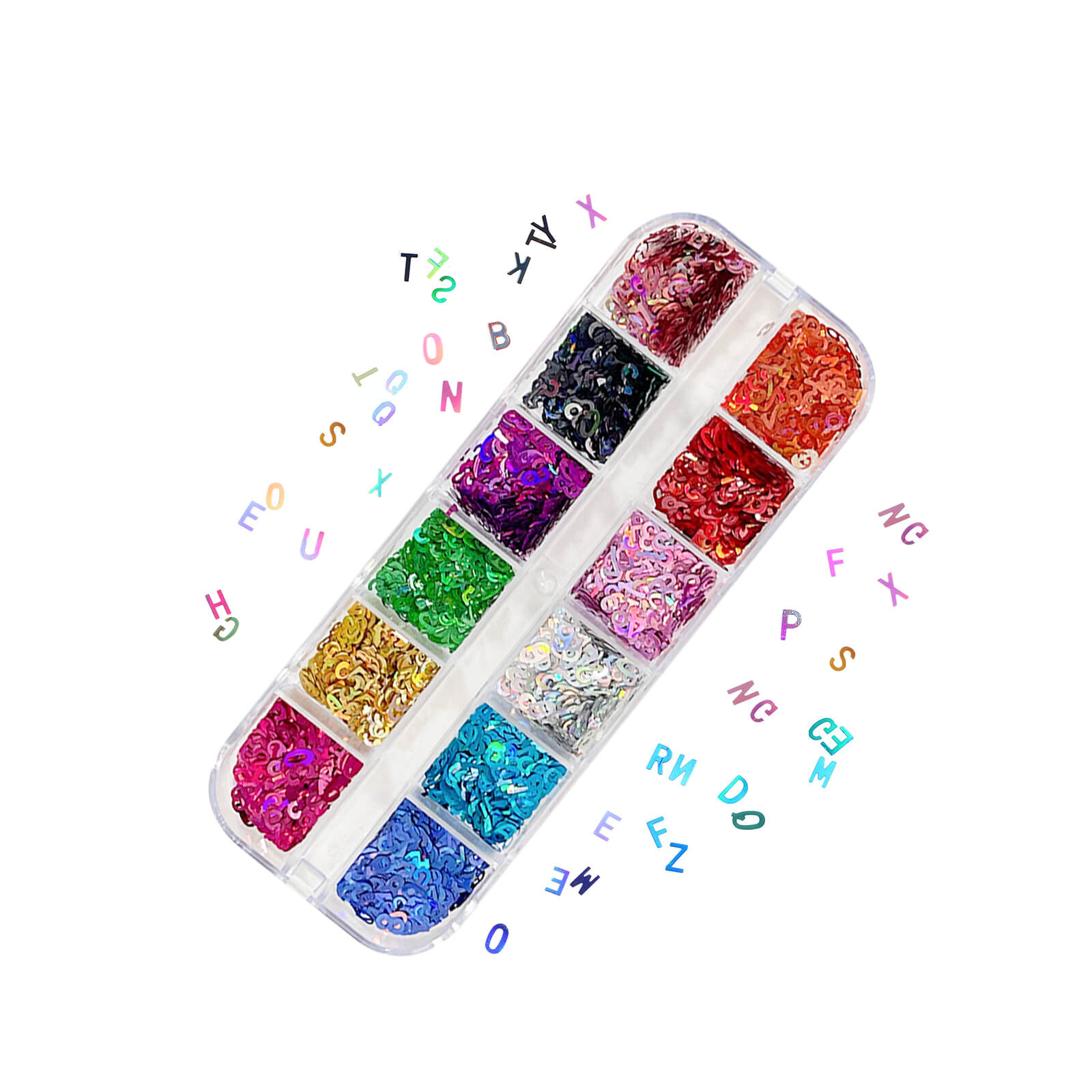 Nail Glitters-Letter