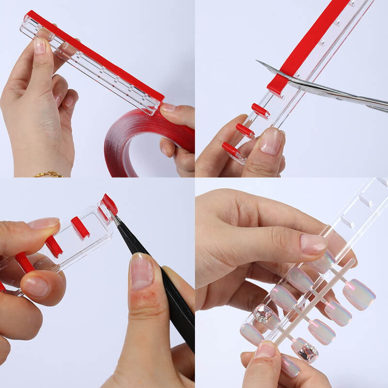 how-to-use-press-on-nail-stand-clear