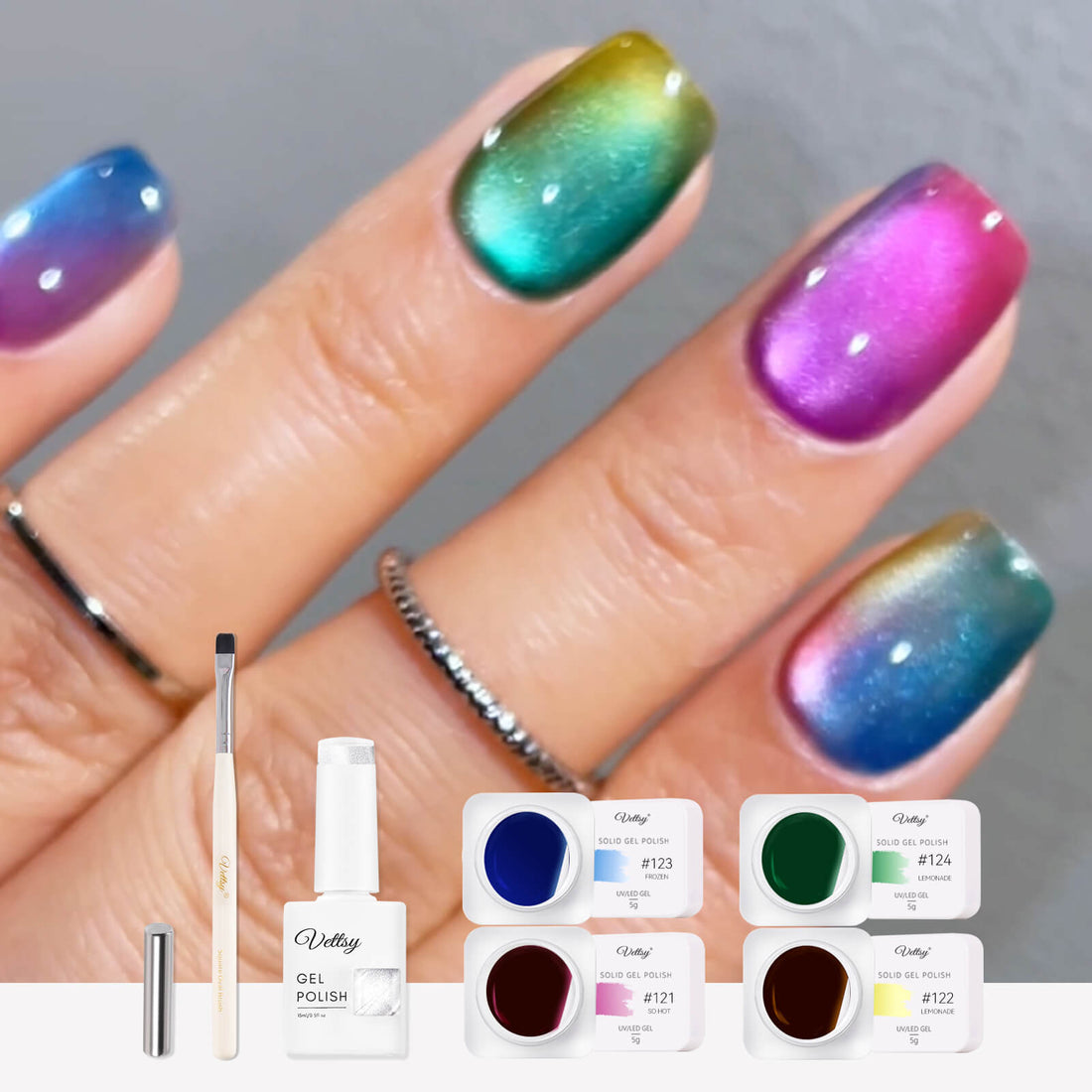 IG Nail Trend Set-Rainbow Candy