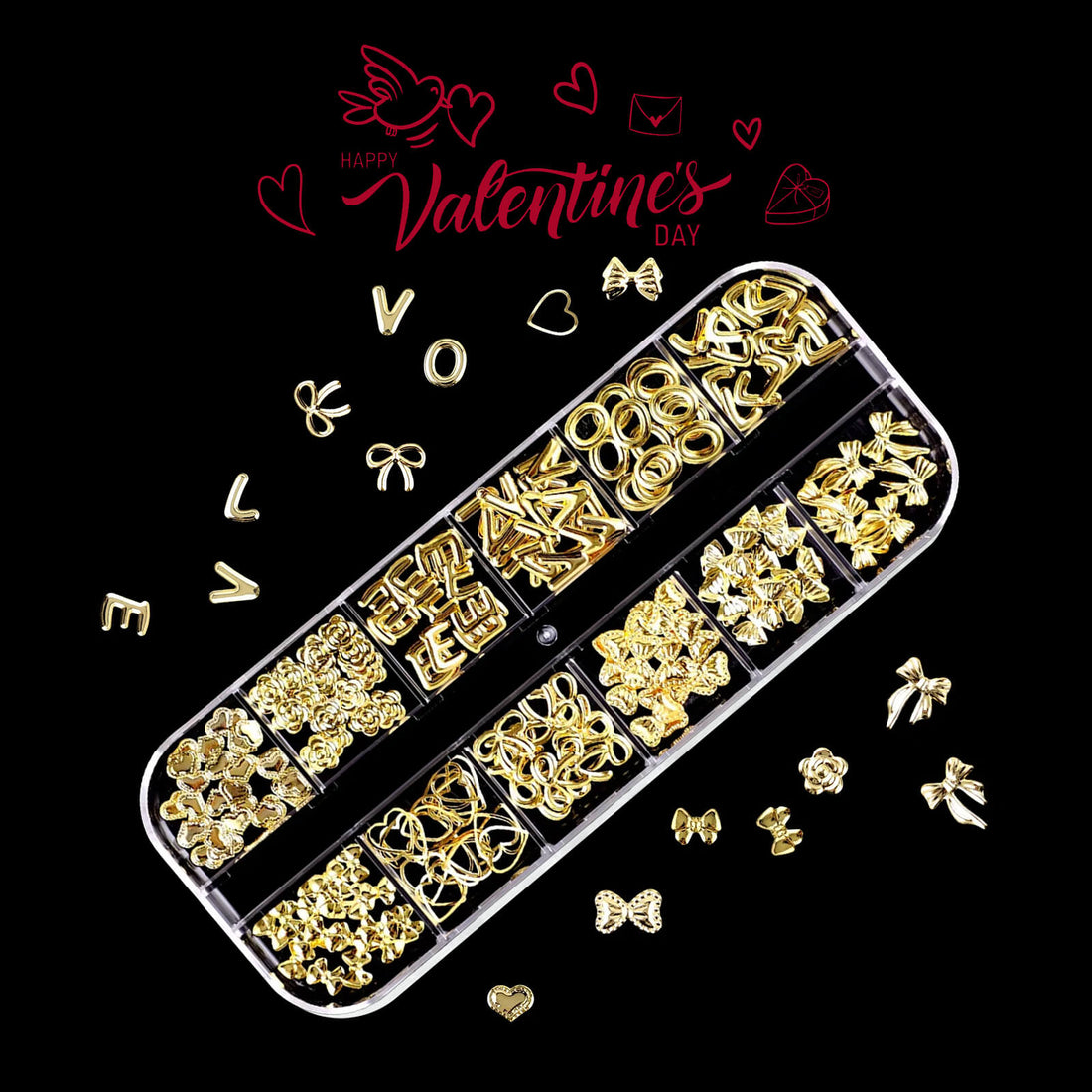 Valentine Metal Charms