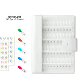 Magnetic Nail Swatch Book 120 colors - gel polish display organizer for nail technicians