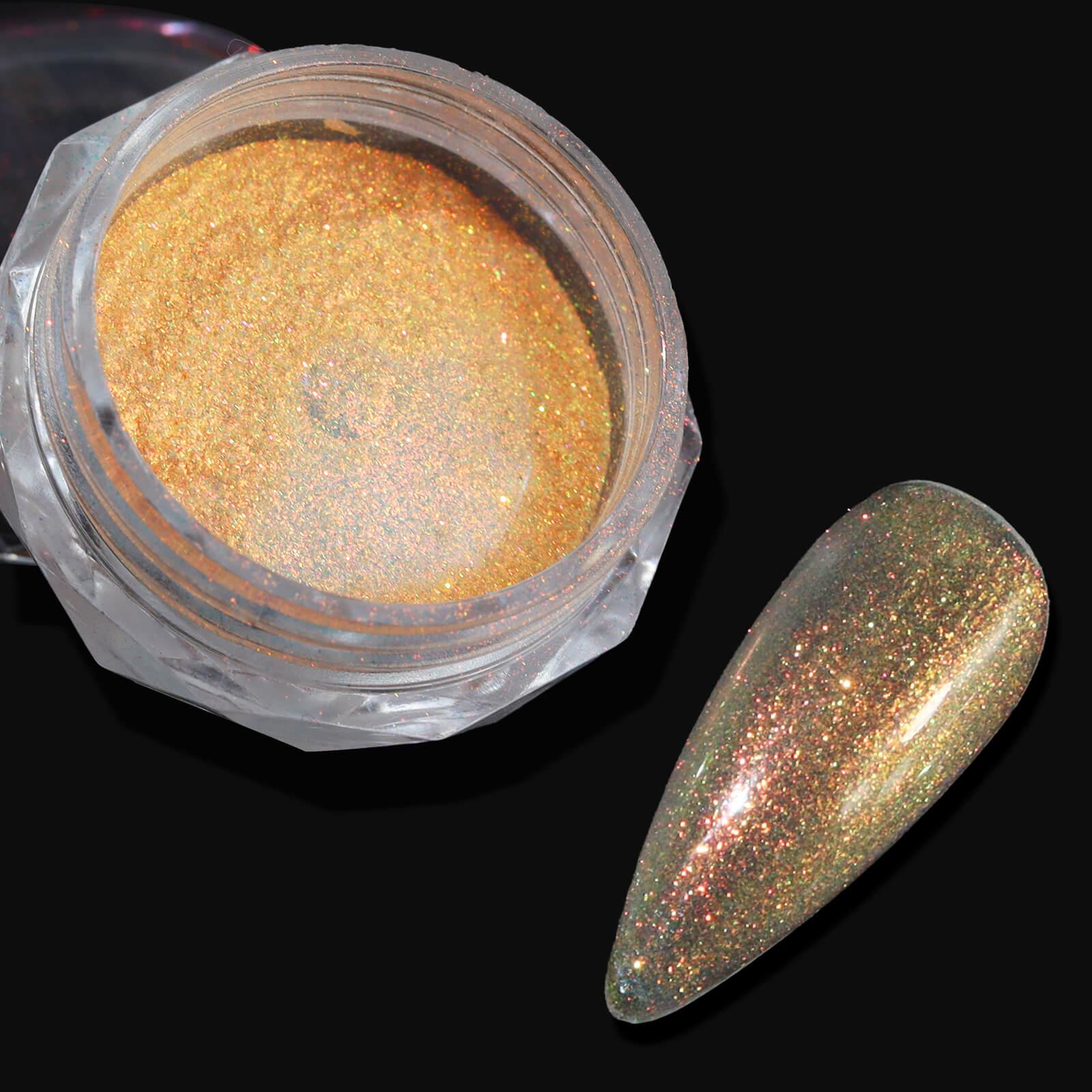 mermaid-opal-flakes-glow-golden-amber-opal-warm-gold-chrome