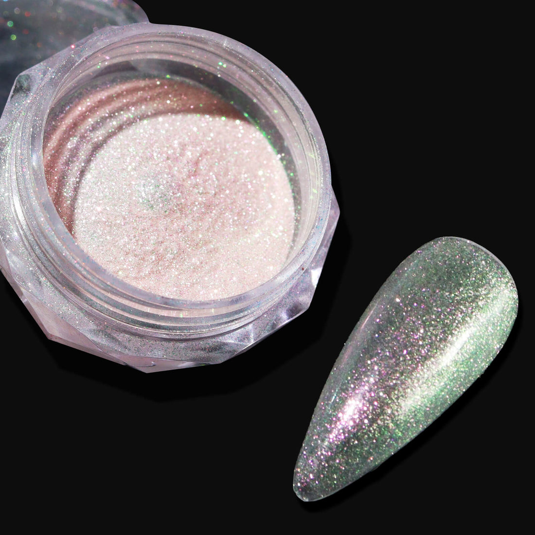 mermaid-opal-flakes-petal-translucent-opal-aquatic-green-pink-chrome