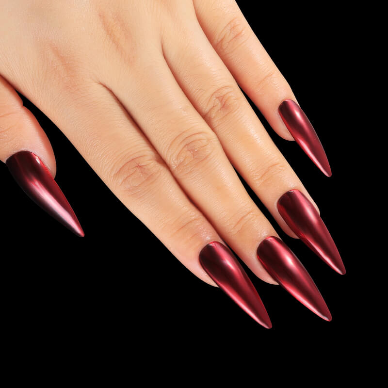 nail-art-chrome-powder-red-mirror-nails