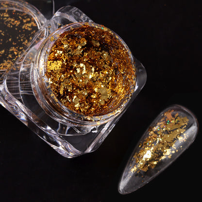 nail-art-foil-flakes-gold