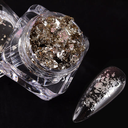 nail-art-foil-flakes-retro-silver