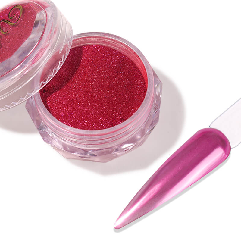 nail-art-mirror-chrome-powder-hot-pink