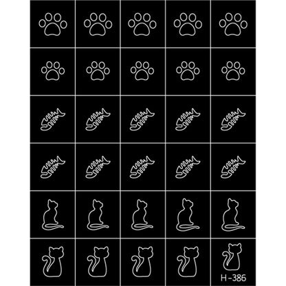 nail-art-sticker-spray-stickers-hollow-cat-paw