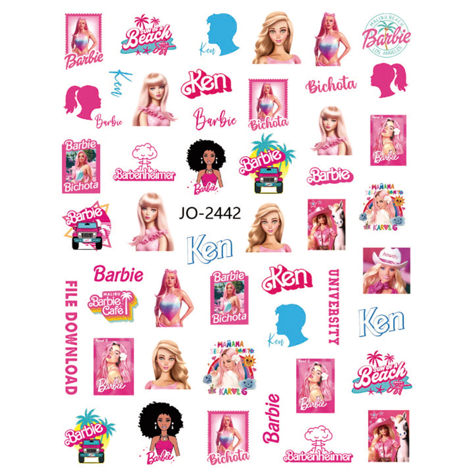 nail-art-stickers-barbie-doll-2442