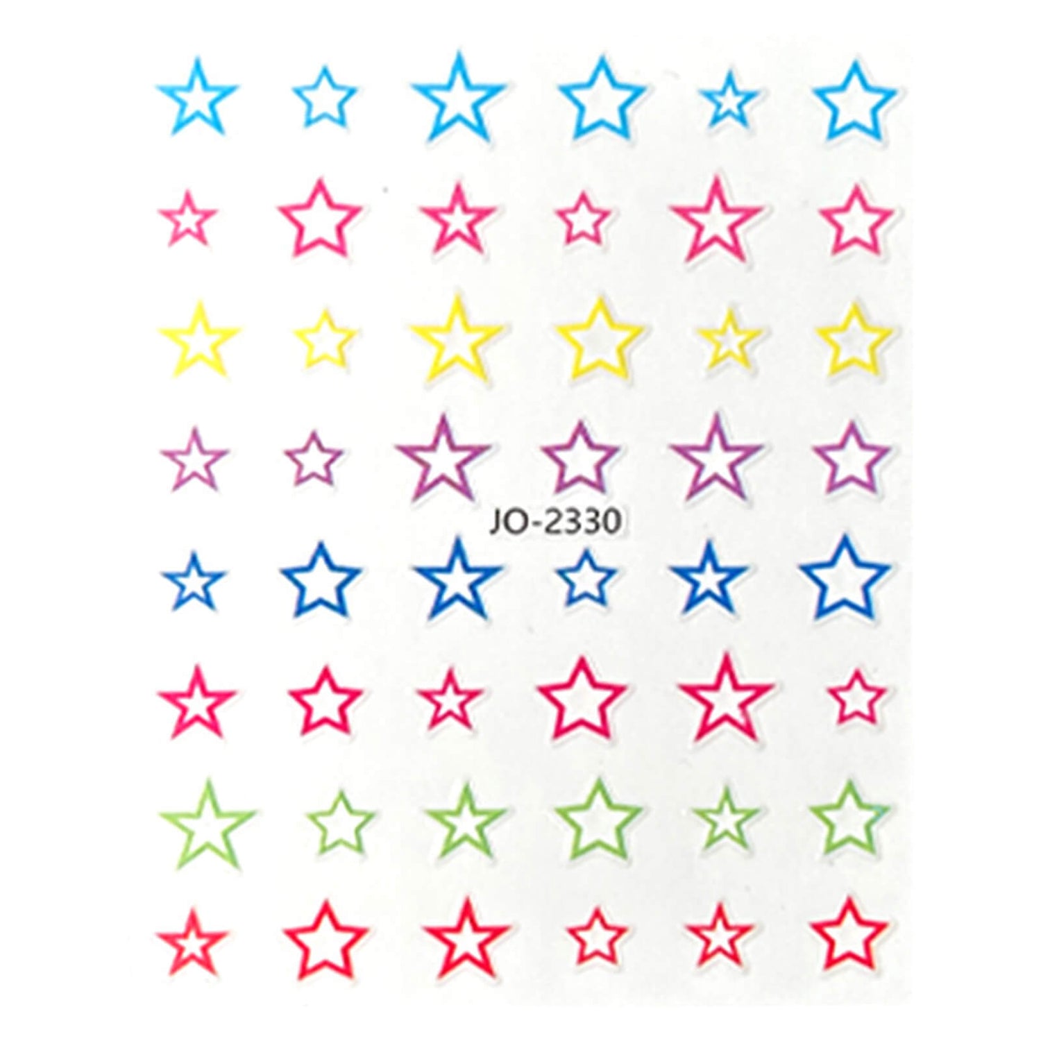 nail-art-stickers-colorful-star-2330