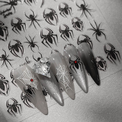 nail-sticker-black-spider-halloween-nails